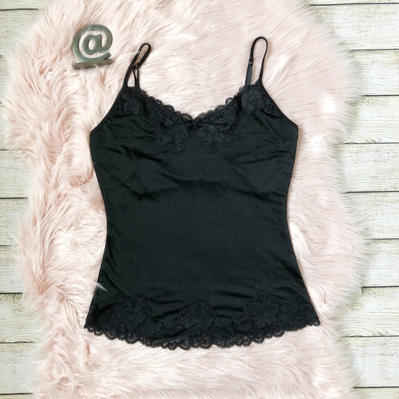 The Limited Tops - Vintage The Limited Black Lace Camisole Size Small